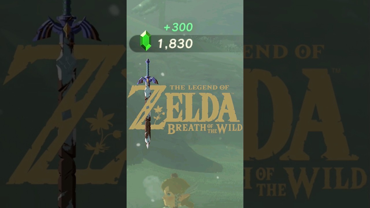Как БЫСТРО заработать рупии в Zelda BOTW (ТЫСЯЧИ) #шорты