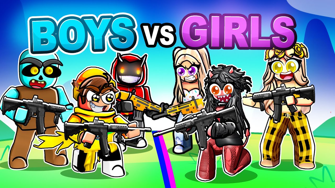 GIRLS vs BOYS in Roblox...