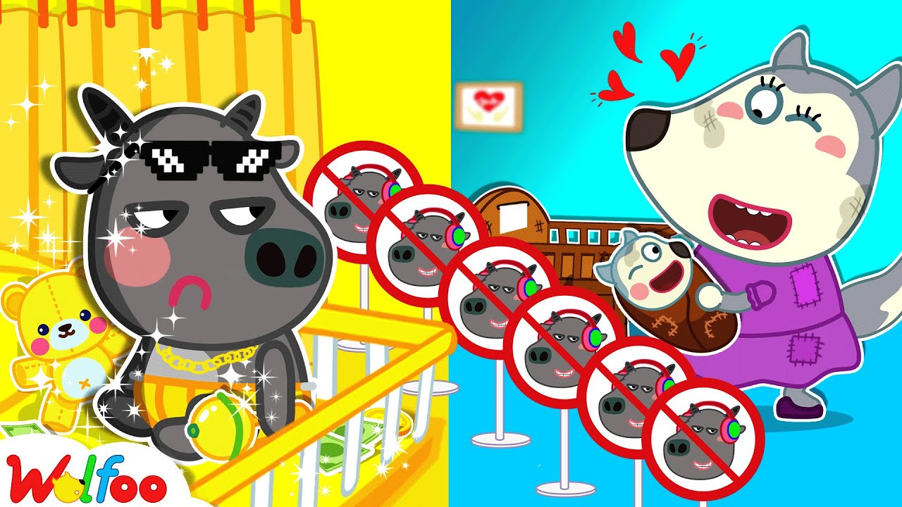 Bufo Wonders Where His Mom Is! Rich vs Broke Baby, Who Will Be Loved More? | Wolfoo Family