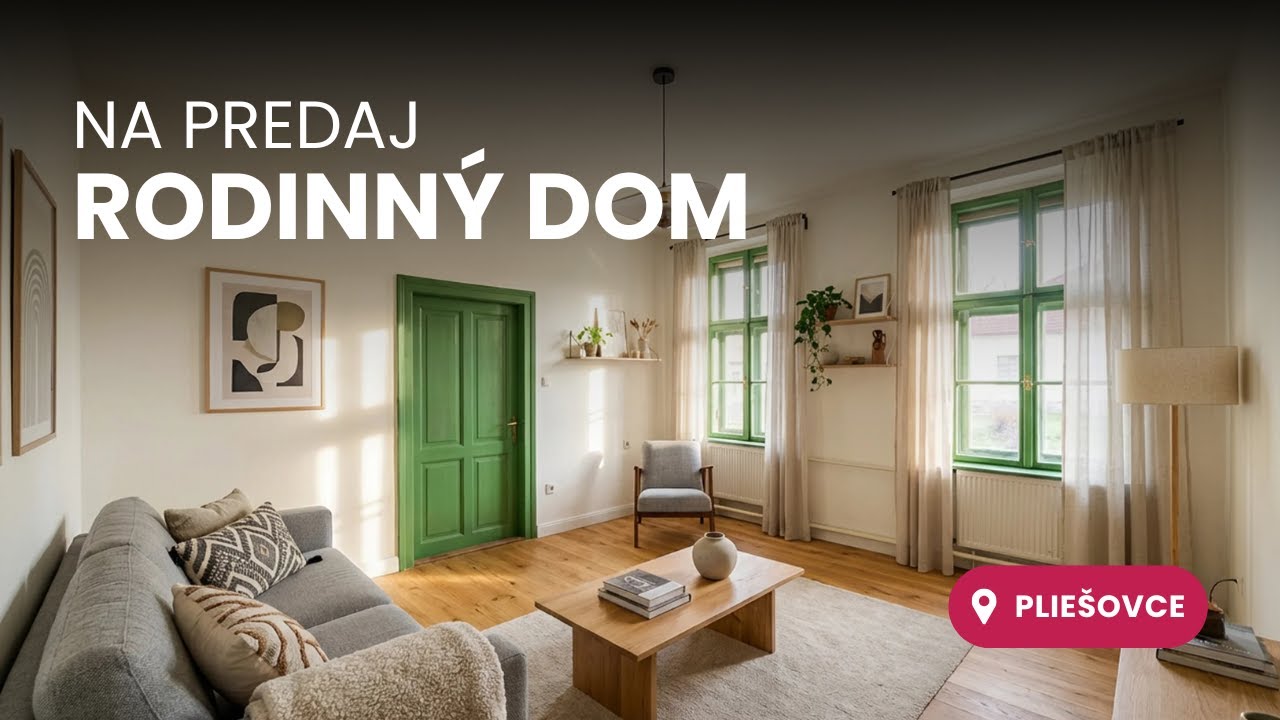 Predaj rodinného domu v obci Pliešovce