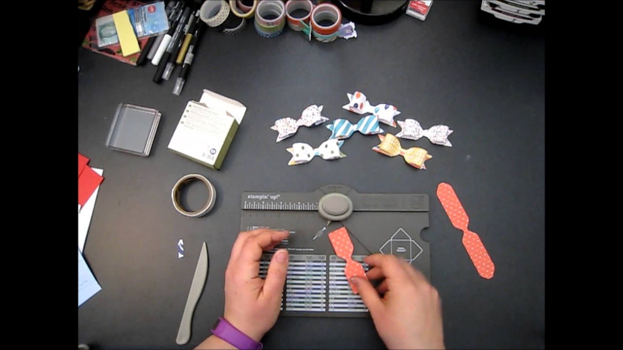 Envelope Punch Board Bow