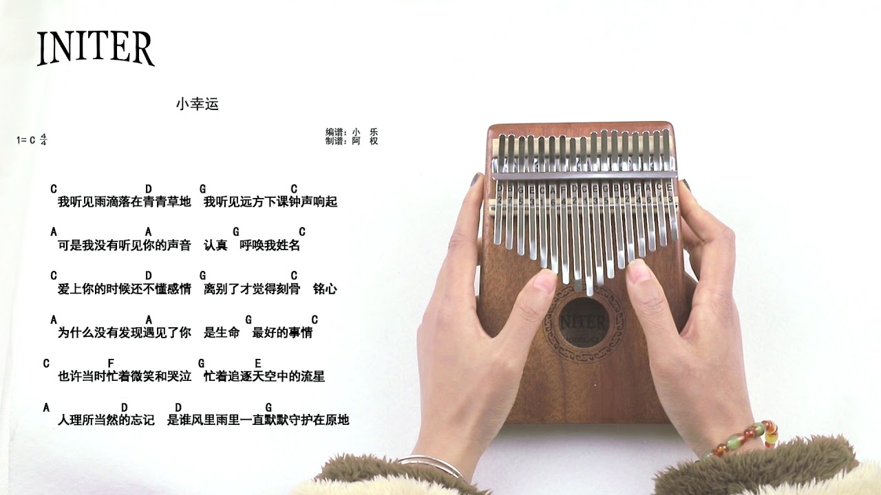 kalimba 手指鋼琴 卡淋巴琴  教學 | 21_小幸运（弹唱）