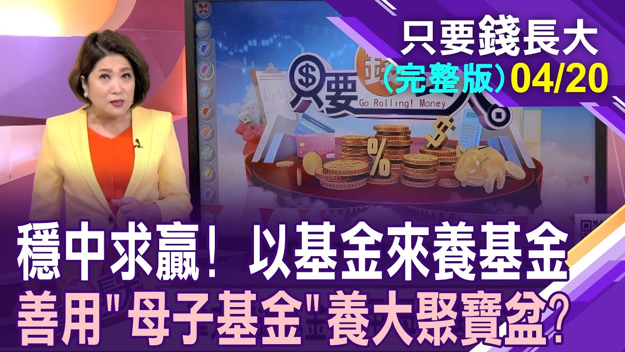 別再擔心退休金不夠用?母子基金滾出超額利潤!誰當母?誰當子?打造高勝率的資產配置!【20240420只要錢長大(完整版)*鄭明娟(馮志源×羅瑤庭)】
