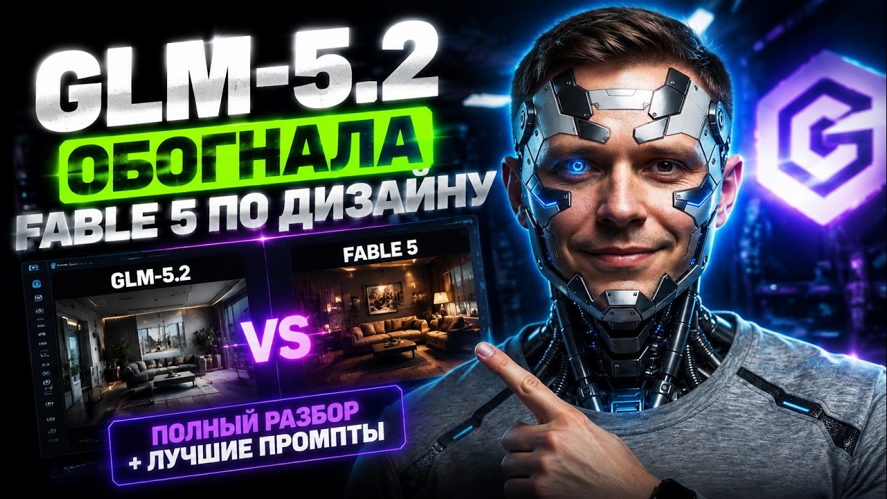 GLM-5.2 ОБОГНАЛА Claude? Создаём сайты уровня $5000 за 15 минут (4 мощных промпта)
