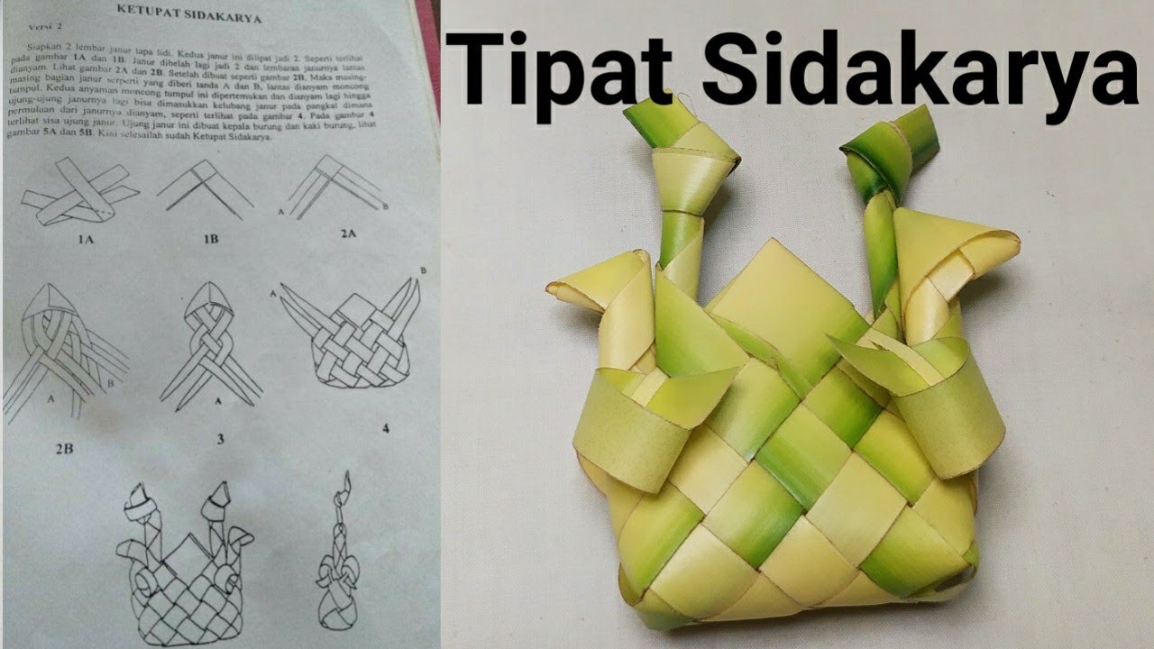 Cara membuat tipat sidakarya | sesuai petunjuk buku