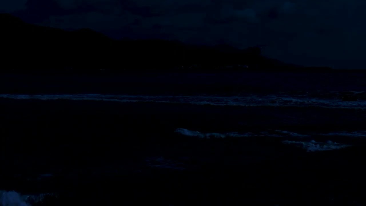 Quiet Ocean Beyond Midnight | Soft Shoreline Waves for Stillness, Balance, and Deep Night Rest