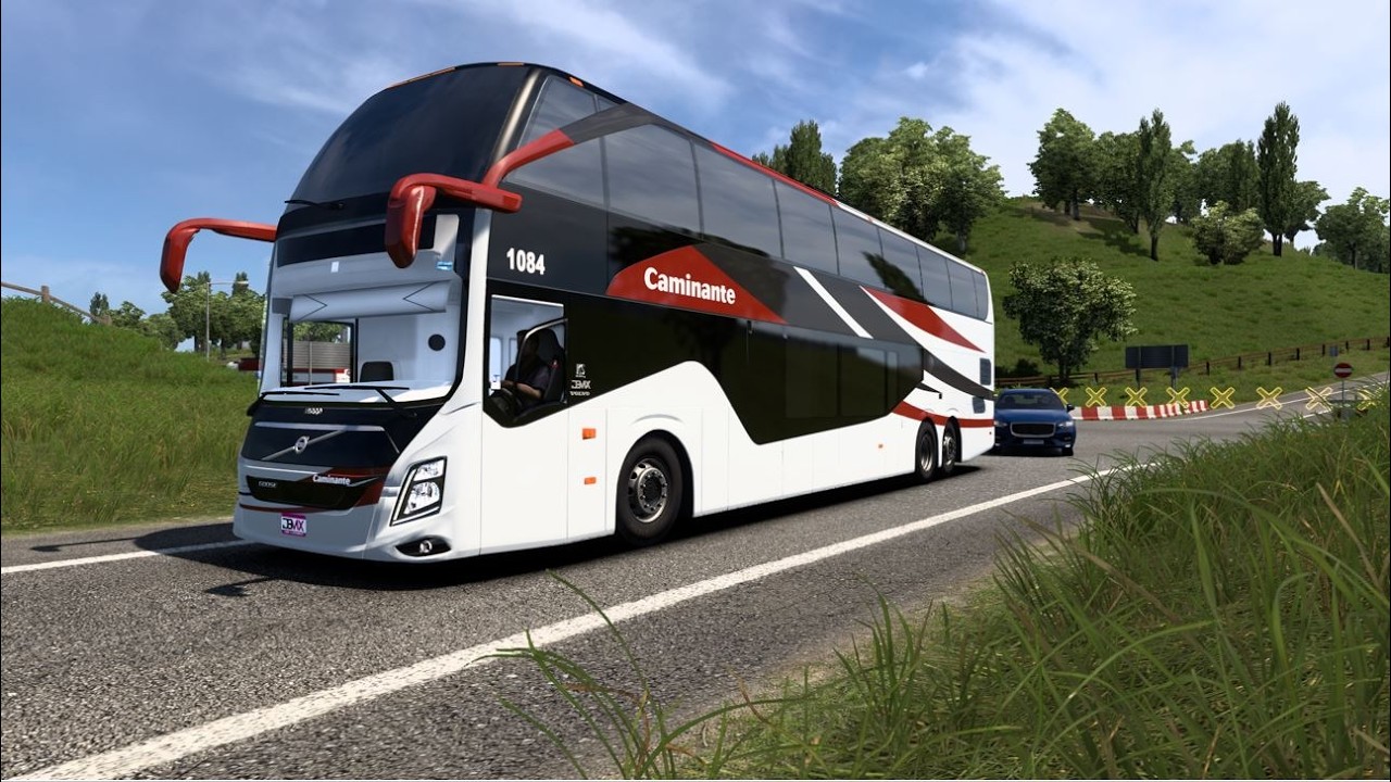 VOLVO 9800 Double Decker Bus, Euro Truck Simulator 2, Bus Driving, ETS2 #eurotrucksimulator2 #ets2