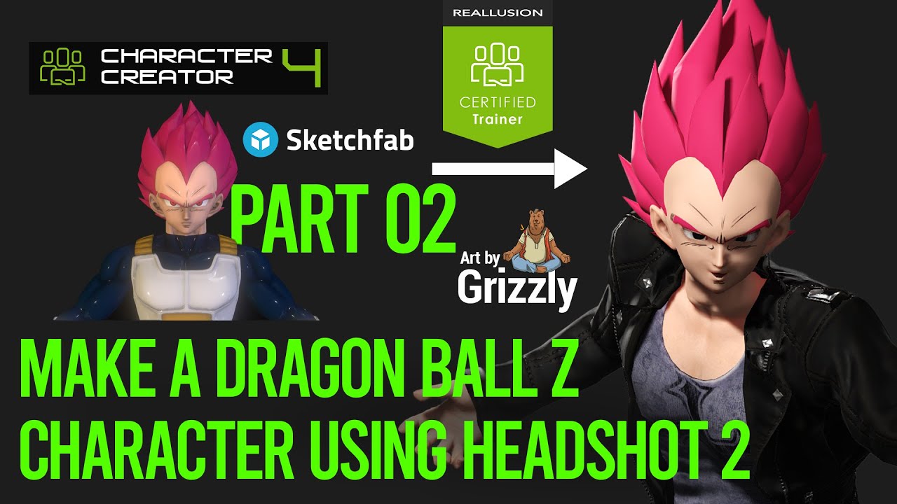 Creating a Dragon Ball Z Style Character with Headshot 2 | Character Creator 4 Tutorial - Part 02