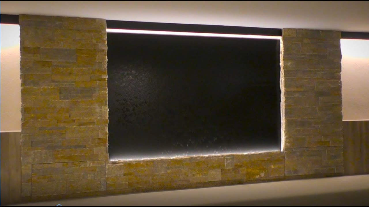 How To Build A Stone Wall Water Feature - DIY Indoor Waterfall Tutorial