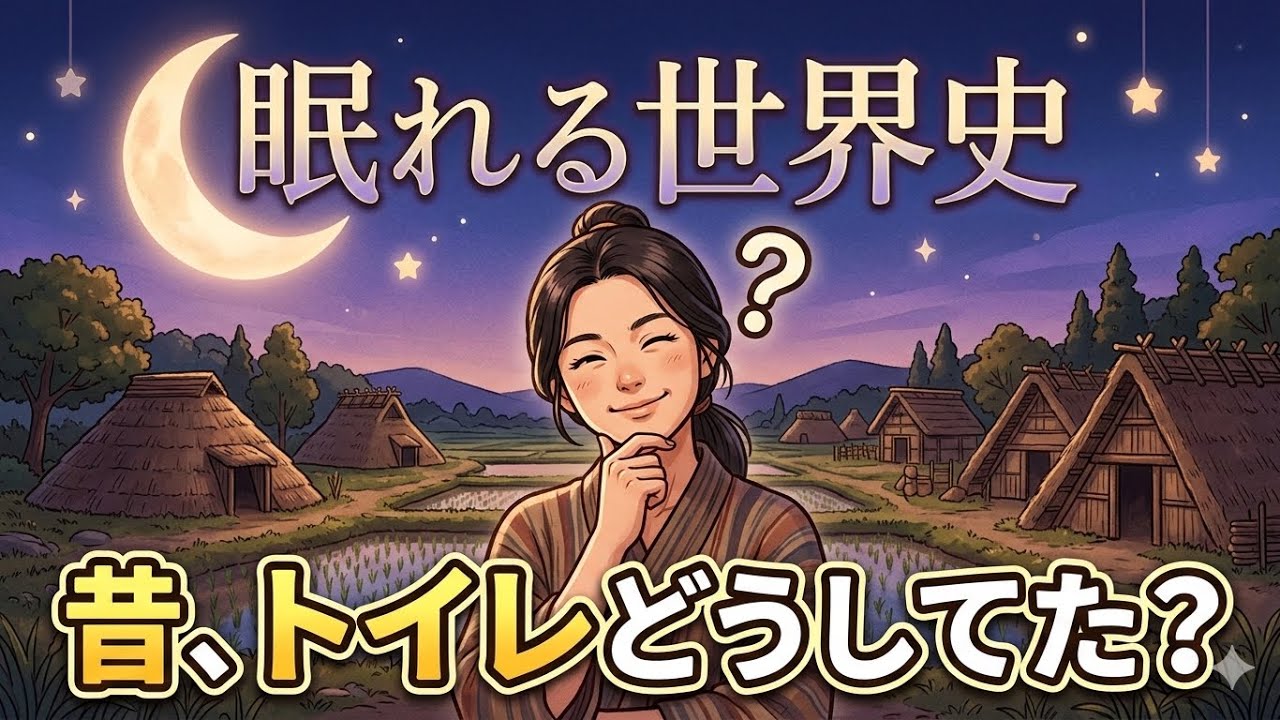 【睡眠用】○○で拭いていた？！現代人が知らないトイレの常識｜眠れる世界史：トイレ編