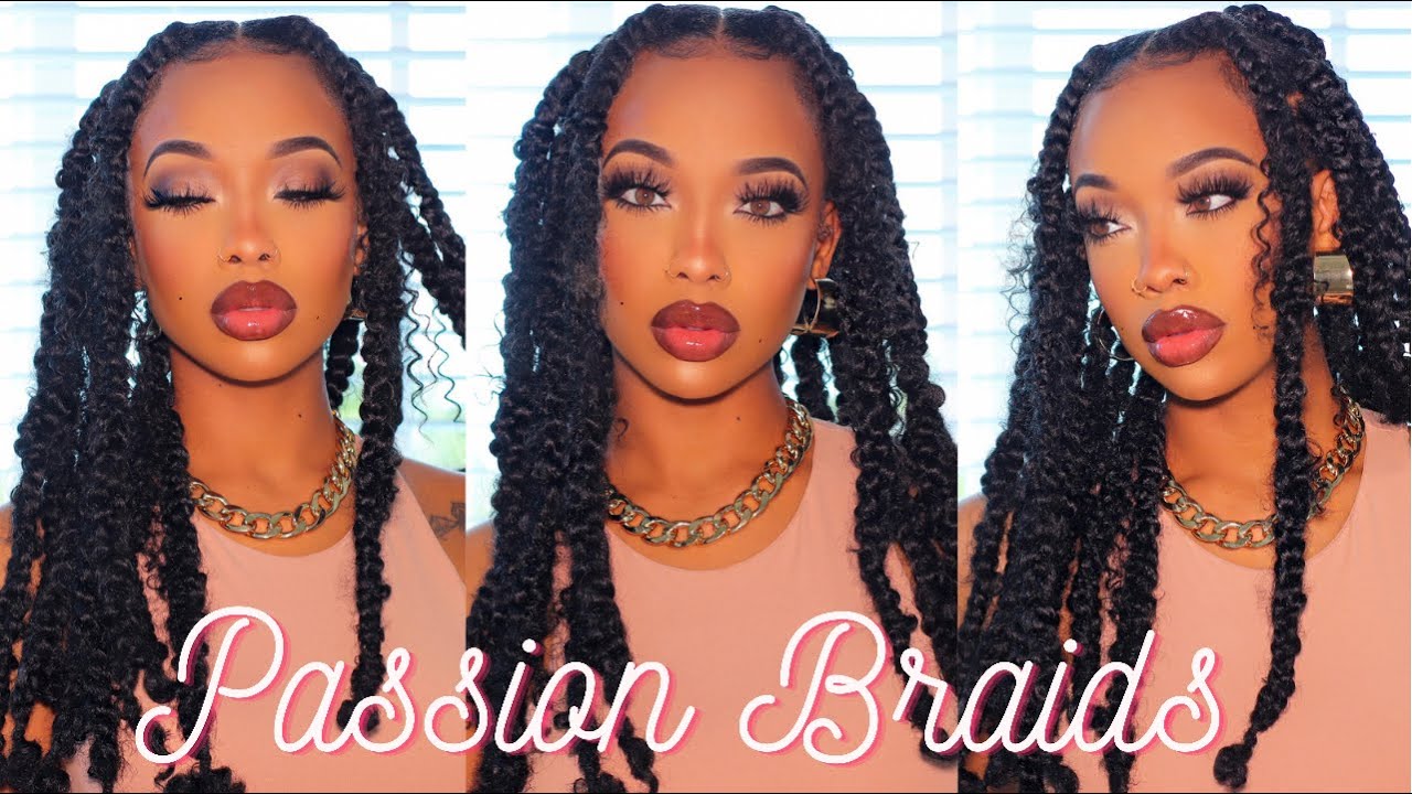 DIY JUMBO  Passion Box Braids! EASY BEGINNER INSTALL- CROTCHET METHOD