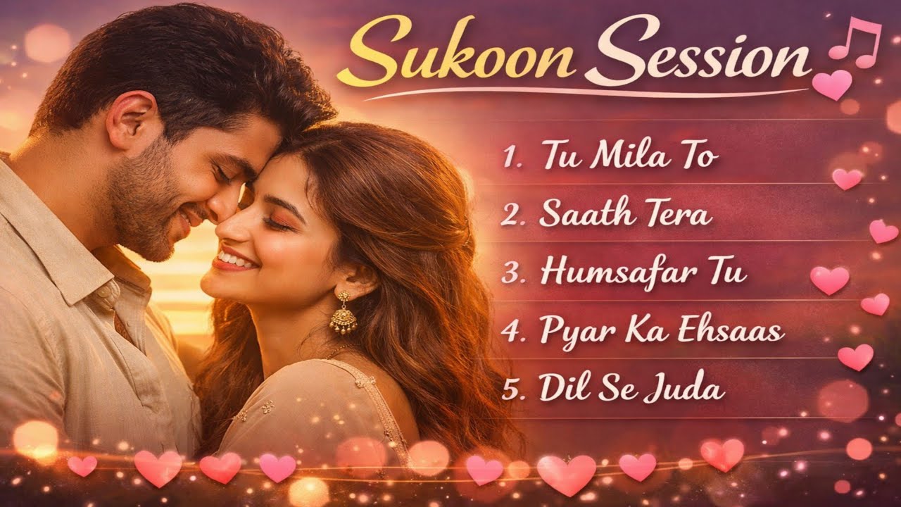 #hearttouching Romantic Jukebox | Male & Female Duet Hits | Sukoon Session #romanticsong #hindisong