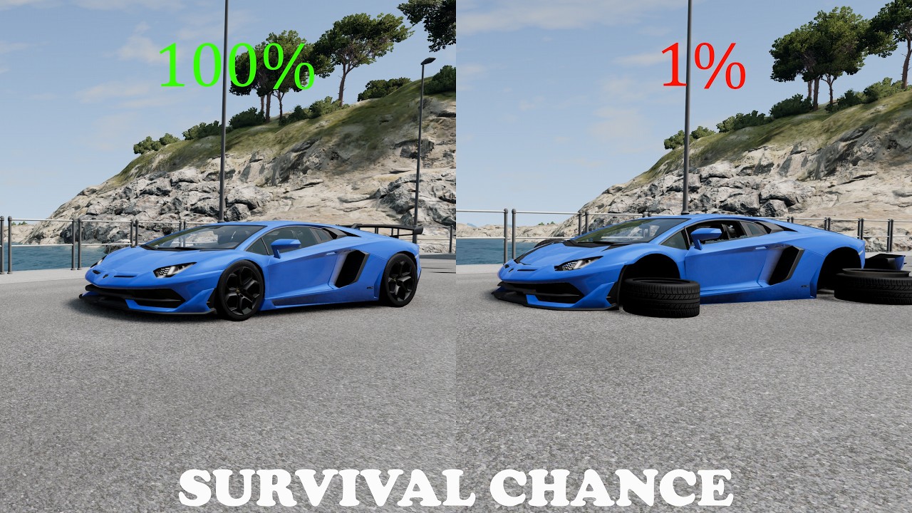 Realistic Survival Chance Crashes #1 | BeamNG.drive