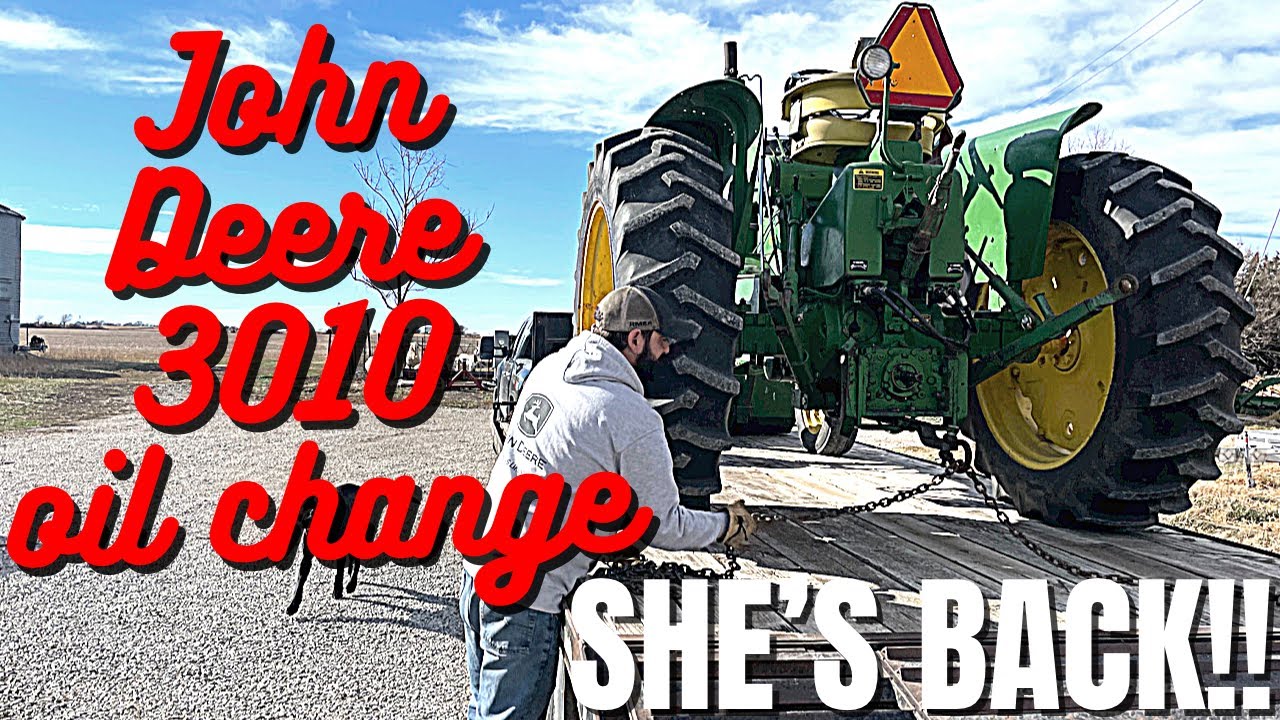 John Deere 3010 Diesel Oil Change & Filter Replacement!