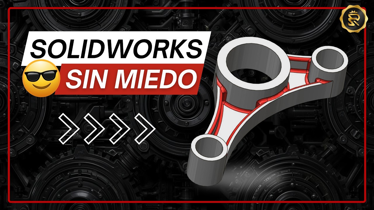“Si cada vez que abres SOLIDWORKS te sientes perdido… este curso es para ti 💡 Aprende desde cero.”