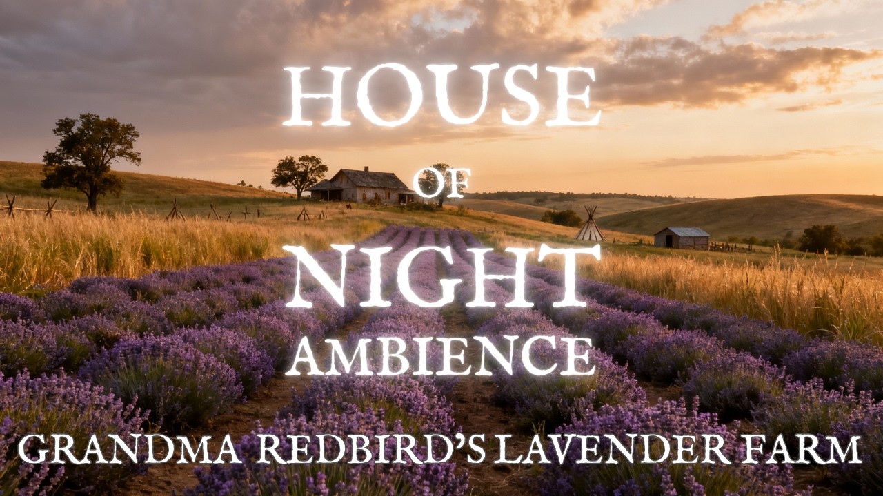 House of Night Ambience — Grandma Redbird’s Lavender Farm | Cozy Study & Reading Background