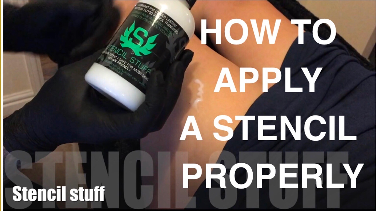 HOW TO APPLY A TATTOO STENCIL PROPERLY