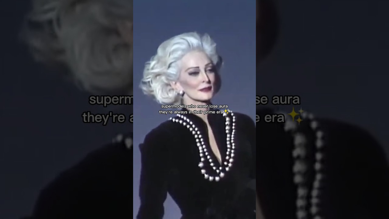 92 yrs old supermodels never lose their prime era aura😫
