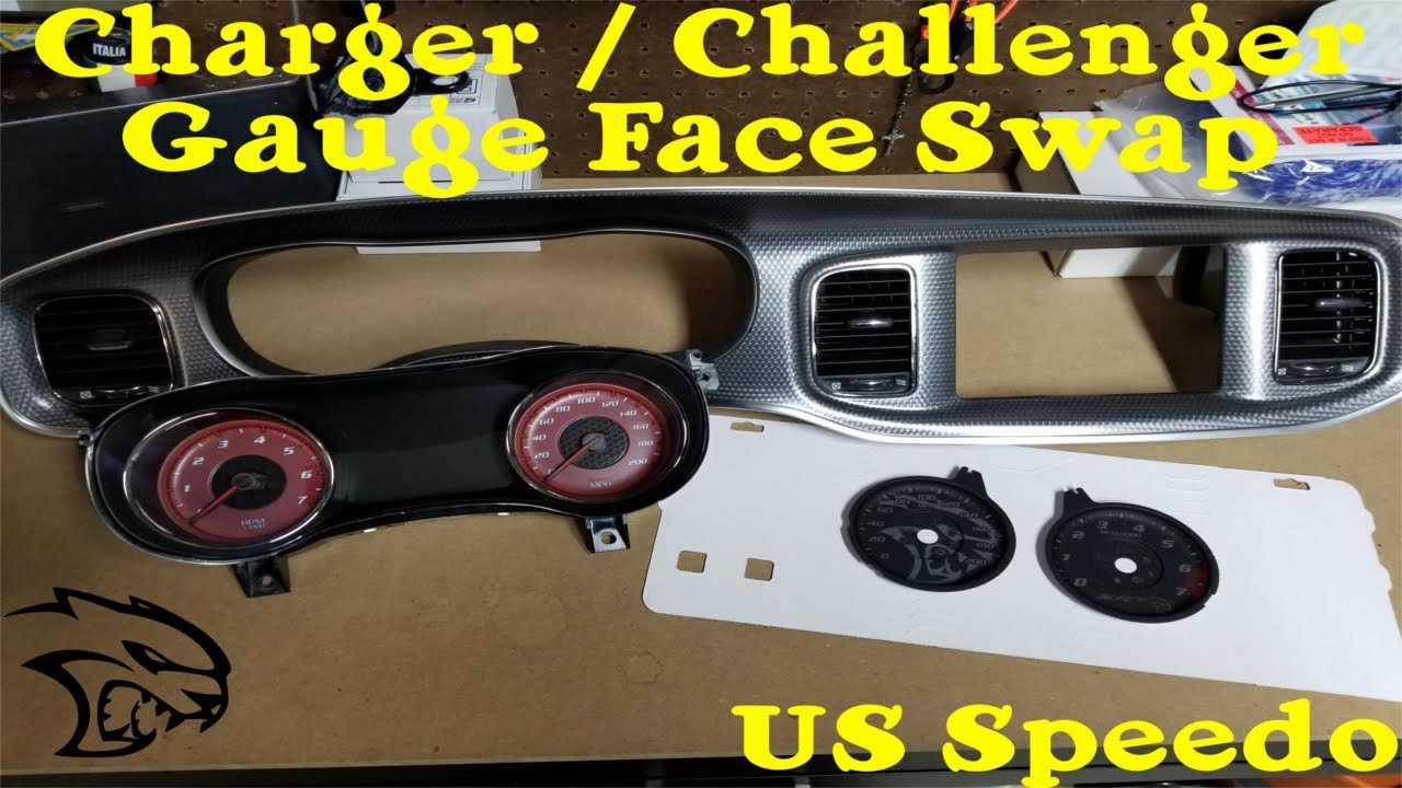 Замена лицевой панели спидометра Dodge Charger / Challenger US