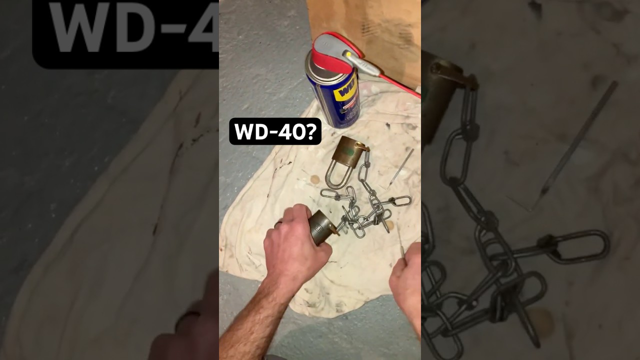 Lockpicking w/ WD-40? #lockpicking #wd40 #covertinstruments #sparrowslockpicks #survival