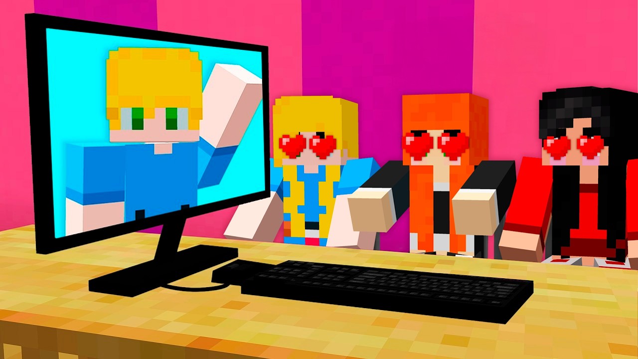 Все девочки влюбились в меня в Minecraft!