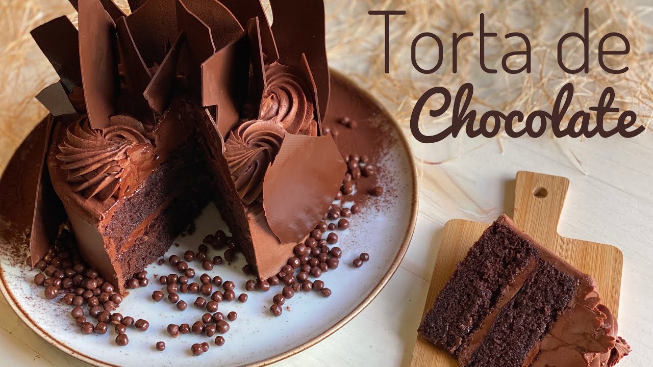 TORTA DE CHOCOLATE HÚMEDA Y ESPONJOSA