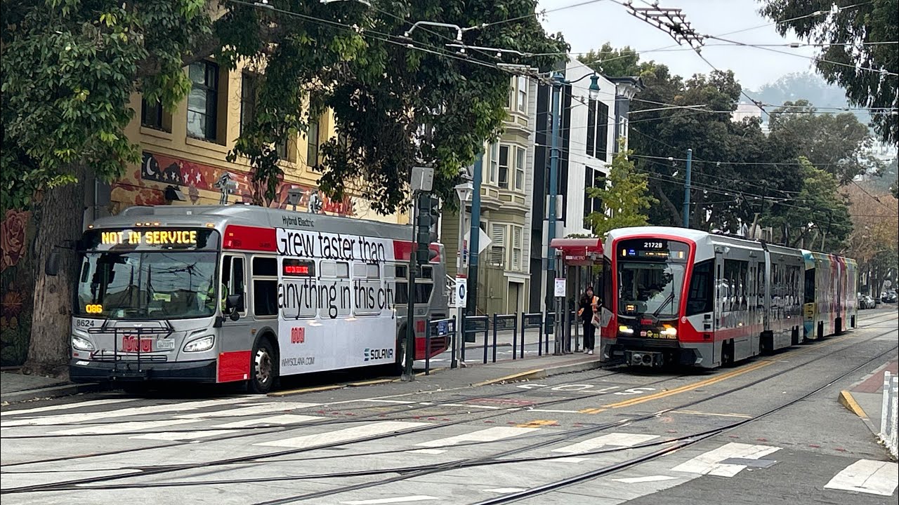 ⁴ᴷ⁶⁰ Transit Action EP75 | San Francisco Municipal Railway: N Judah Motorizations @ Dobuce Triangle