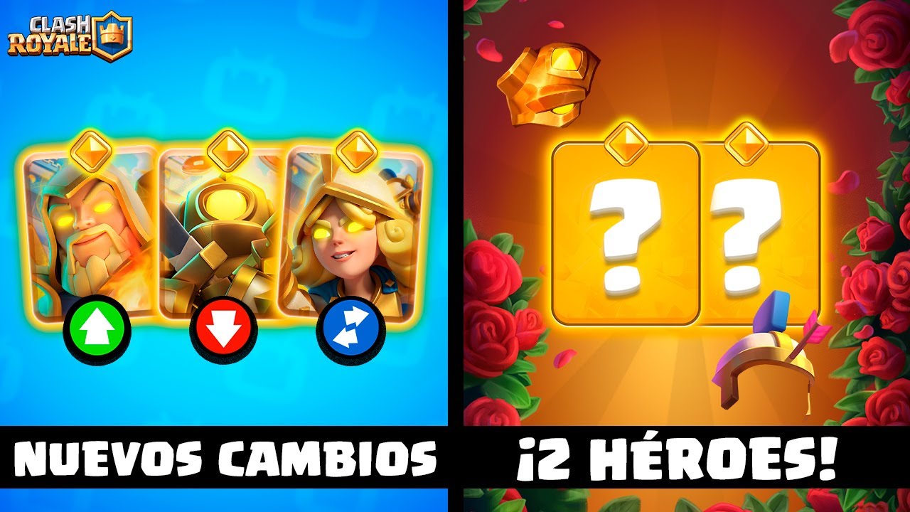 2 NUEVOS HÉROES en CLASH ROYALE ✅ | CAMBIOS DE BALANCE 📝 - season 80