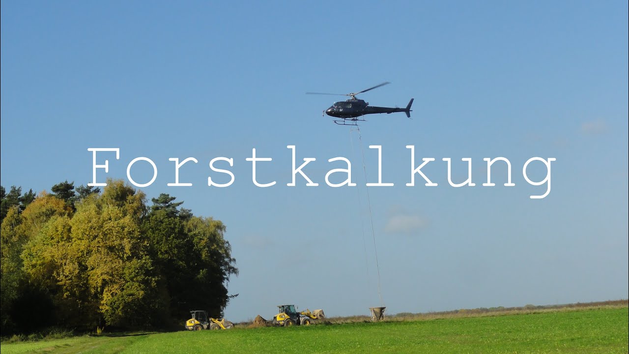 Forstkalkung KMN mit AS 350 B2▐ Vögelsen