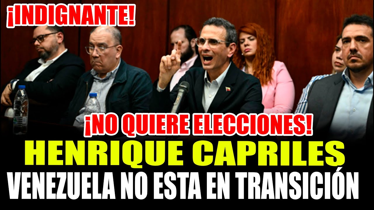 &iexcl;INDIGNANTE! HENRIQUE CAPRILES NO QUIERE ELECCIONES - VENEZUELA NO ESTA EN TRANSICI&Oacute;N