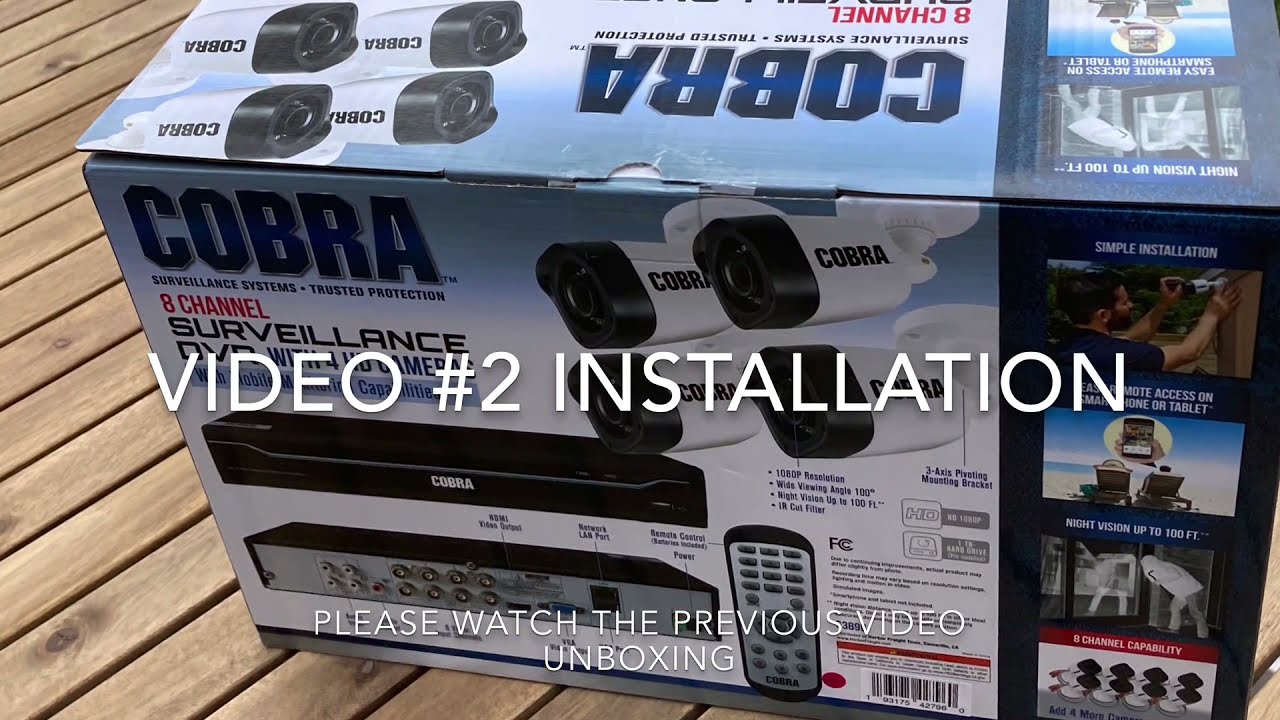 Cobra camera installation- Harbor Freight