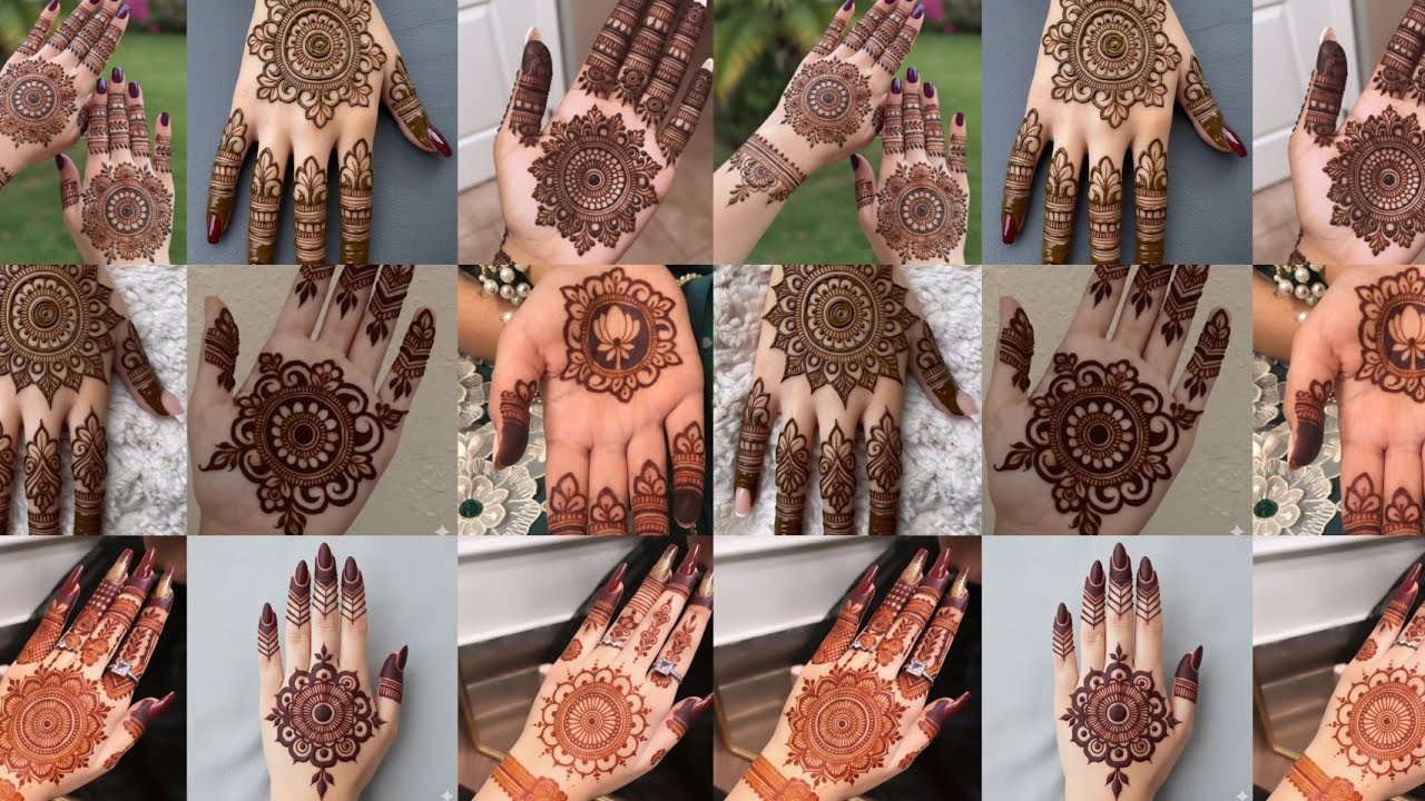 Top 30 Simple Gol Tikki Mehndi Designs | Back hand mehndi design | front hand mehndi design