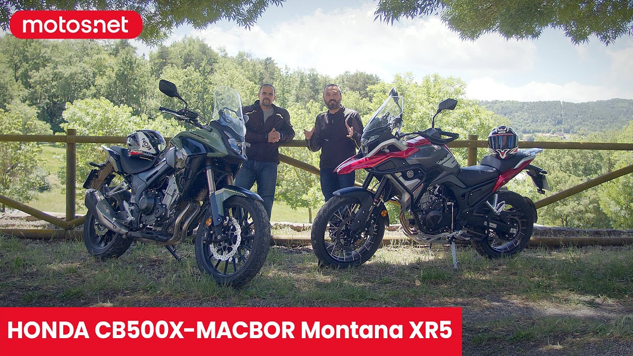 HONDA CB500X vs Macbor XR5 Montana 2022 | ¡El enfrentamiento trail del año! / Test / 4K / motos.net