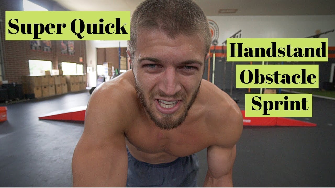 SUPER QUICK Handstand Obstacle Sprint - Crossfit Workout