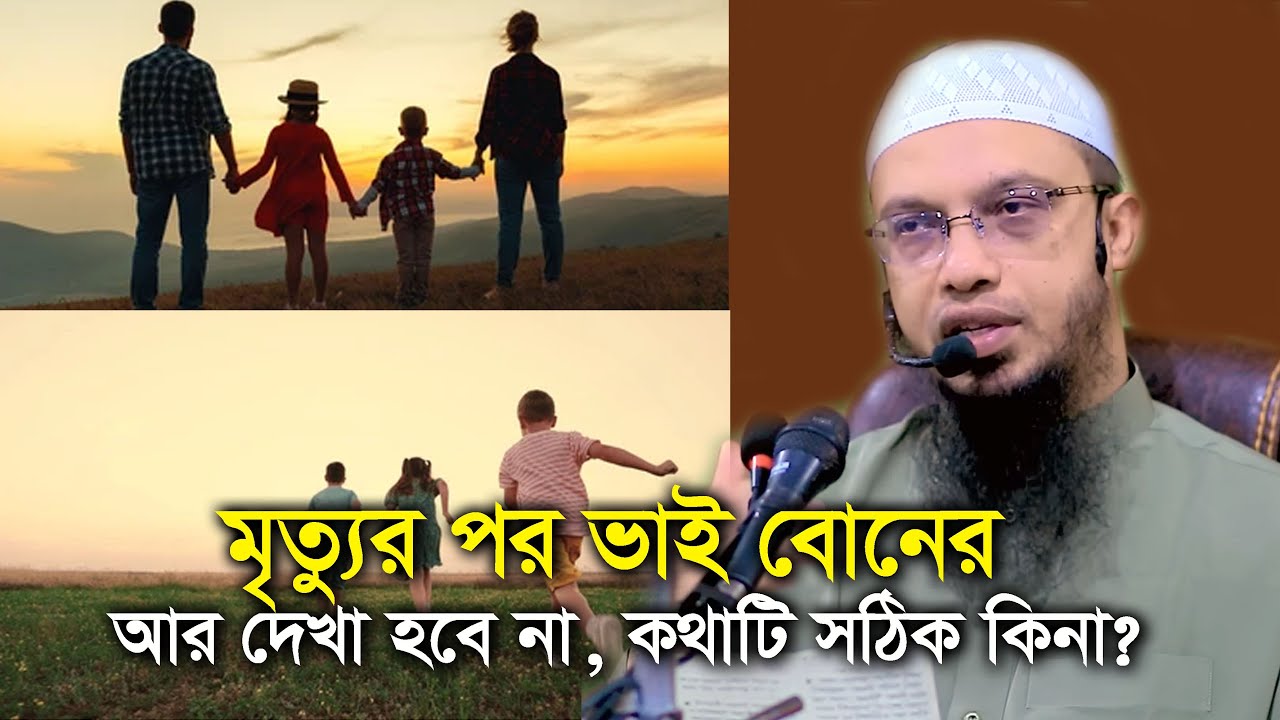 মৃত্যুর পর ভাই বোনের বা প্রিয়জনের আর দেখা হবে না, যে ব্যাখ্যা দিলেন Shaikh Ahmadullah_Hadis