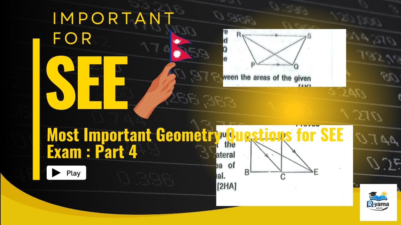 Most Important Geometry Questions for SEE Exam - Part 4
