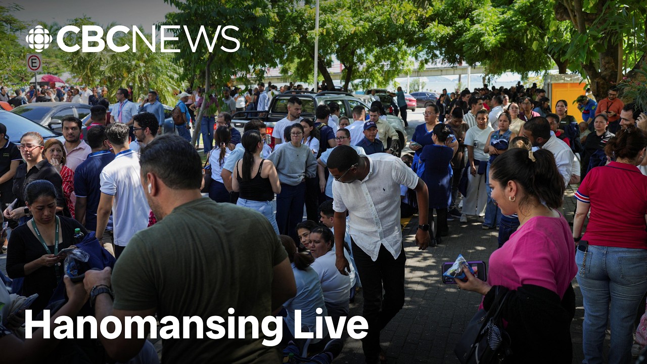 Canadian in Panama experiences aftershock live on air | Hanomansing Live