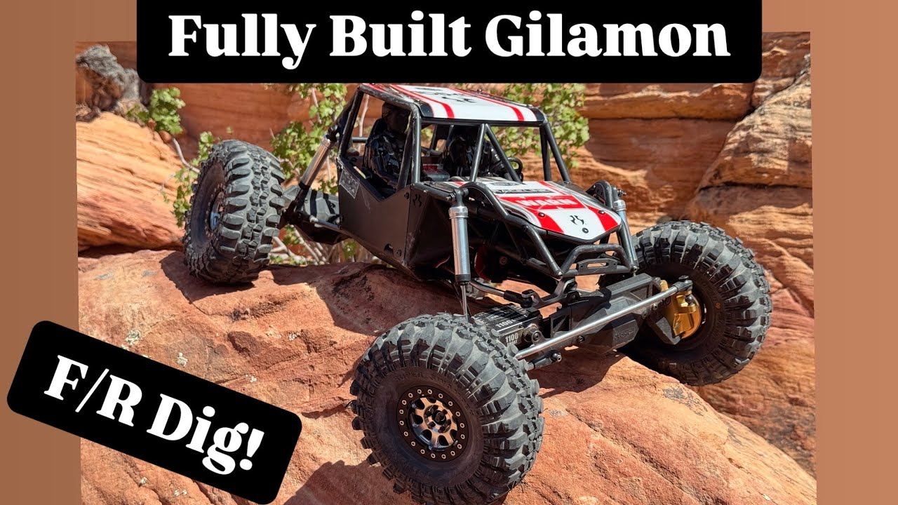 Axial Gilamon Crawling Babylon! Front Rear Dig ASD Rear Steer Brass Weight