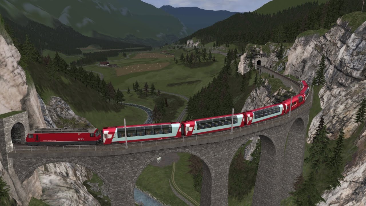 Train simulator 2016  - Albula Line New 2016 Steam version - Passenger Mode