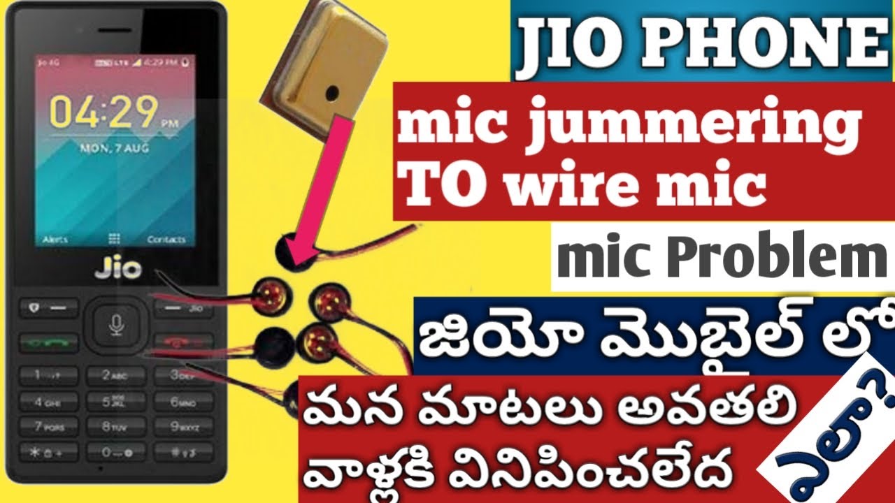 Jio Phone Univarsel Mic Jummparing in Telugu || Jio Phone Mic Problem 100% Solution in Telugu
