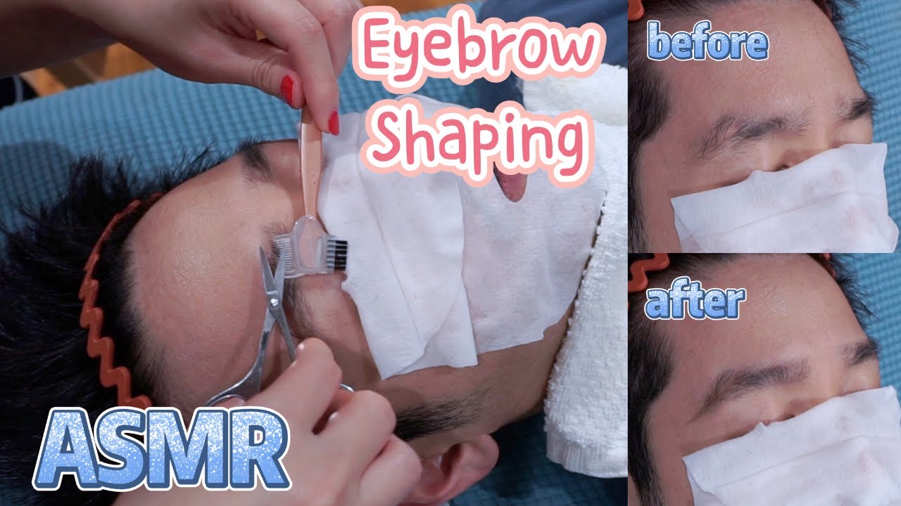 ASMR Eyebrows Trimming & Shaping Treatment (No Talking) Sleep Relaxation