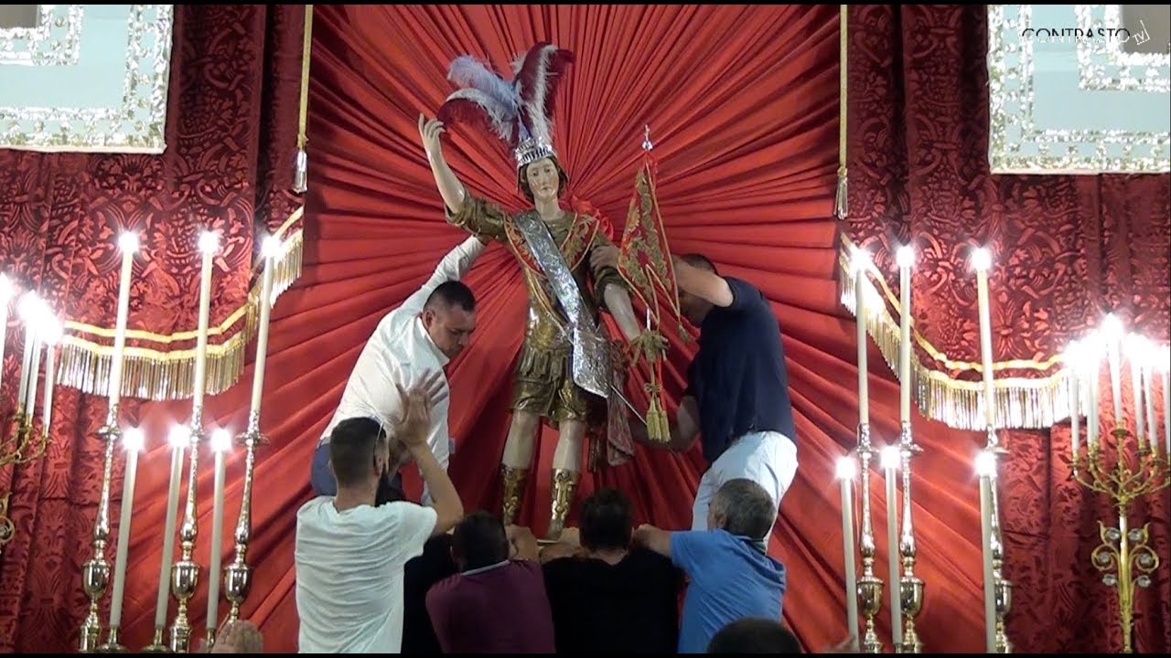 Trentola Ducenta (CE) - Festa di San Giorgio 2018: l'intronizzazione del Santo Patrono (19.08.18)