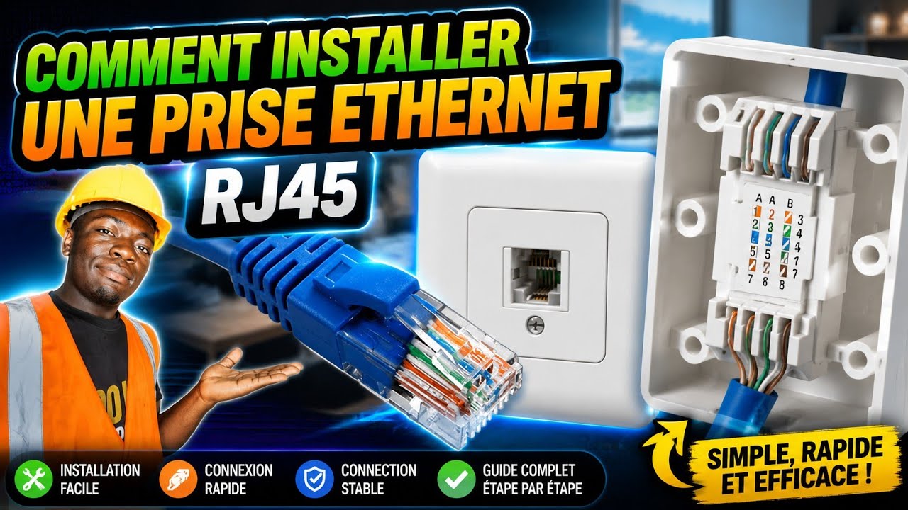 Comment Configurer Une Prise RJ45 ? #hikvision #computer #ethernetswitch #rj45