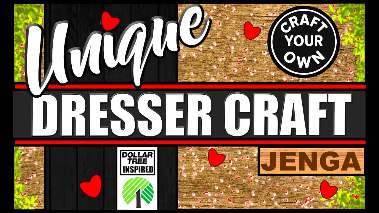 🟢UNIQUE TUMBLING TOWER BLOCKS DRESSER CRAFT🟢NEW FOR ALL SEASONS DIYS🟢CUTE DIY FOR YOU🟢 #VALENTINE