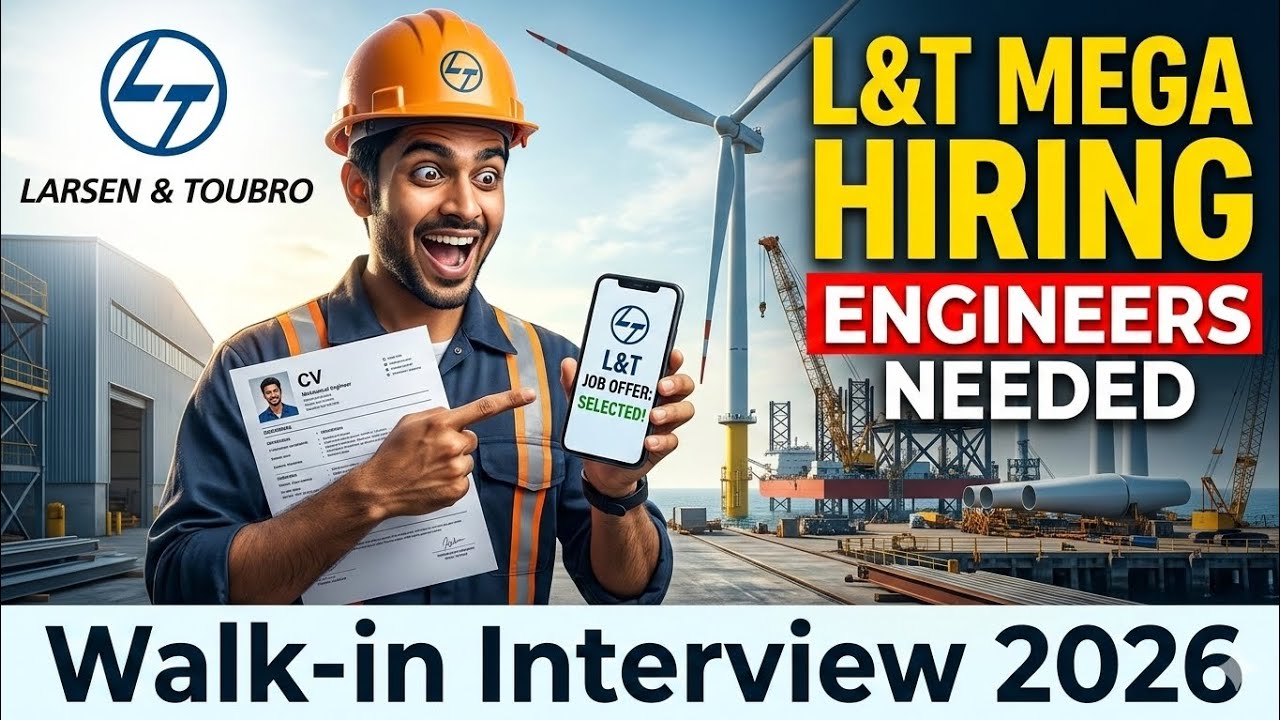 Larsen & Toubro Walk-in Interview 2026 🔥 Diploma & Engineer Jobs | Kochi & Kolkata