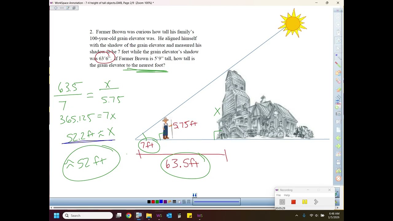 VIDEO 7-4 Estimating heights of tall objects