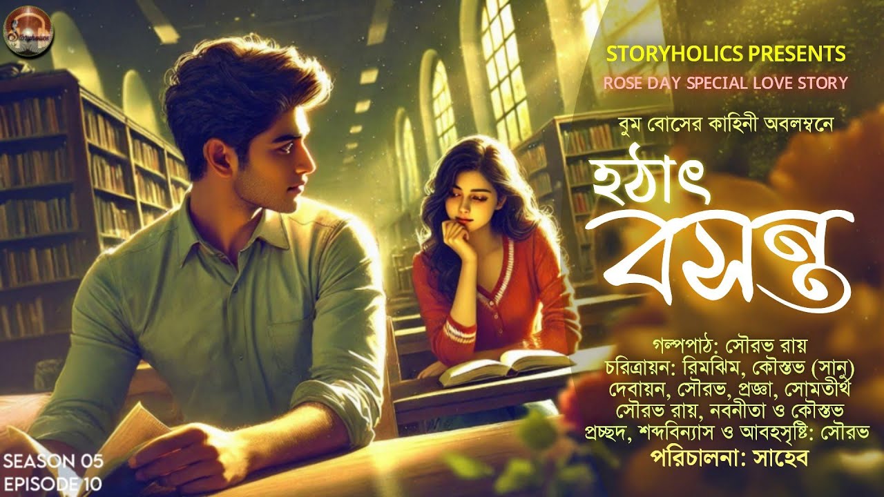 হঠাৎ বসন্ত (রোমান্টিক) | বুম বোস | Rose Day Special Bengali Audio Story | S5 Ep10 | @Storyholics