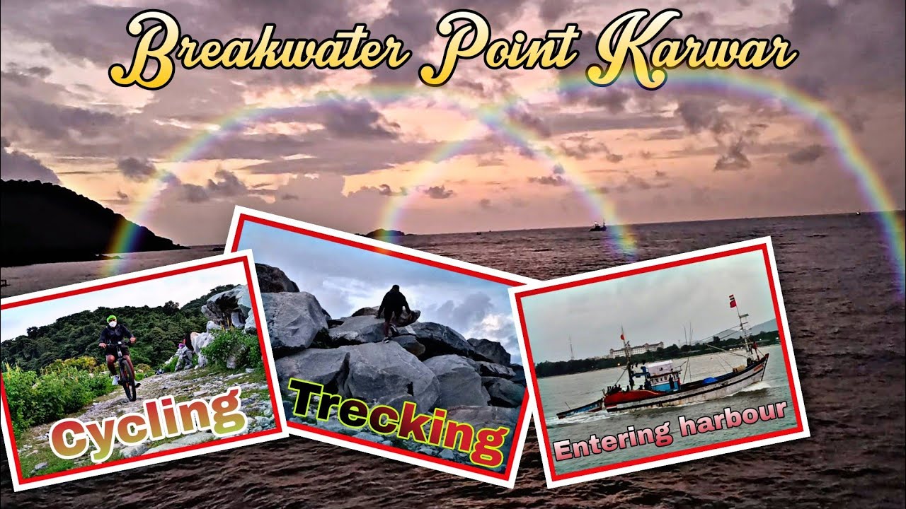 Breakwater point Karwar | Ship entering harbour | Karwar Port | #karwar #karnataka #india #tour
