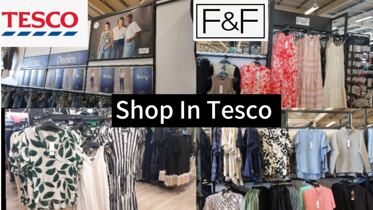 Shopping At Tesco Store | Uk Supermarket Tour | Summer Clothing #shopping#shopwithme #groceryshoping