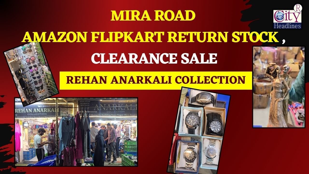 Mira Road Amazon Flipkart Return Stock, Clearance Sale, Big Discount, Rehan Anarkali Collection